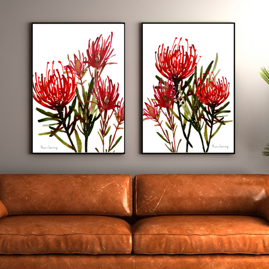 Cape Glory Watercolour Print - 2 Piece Set