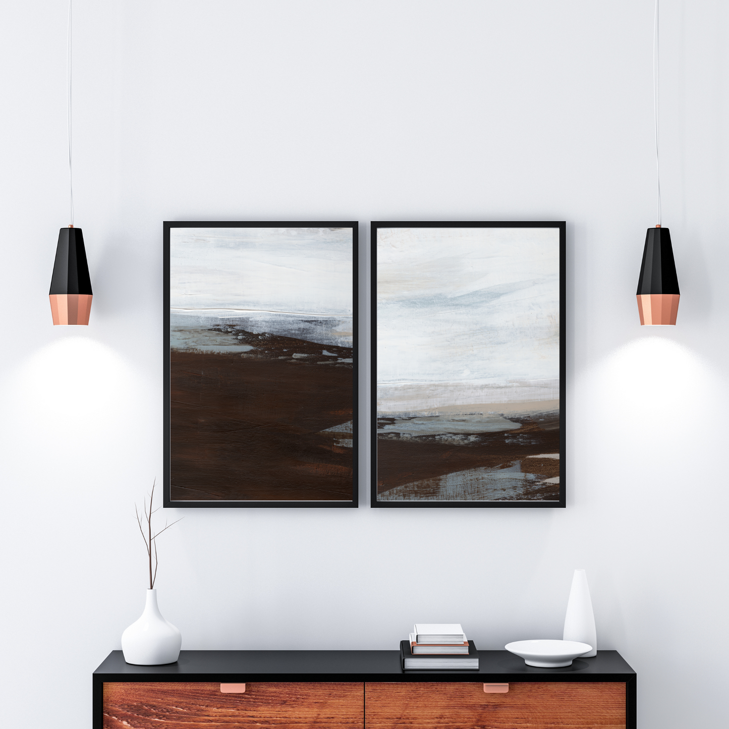 Ocean Mist Set - 2 Piece Canvas Print