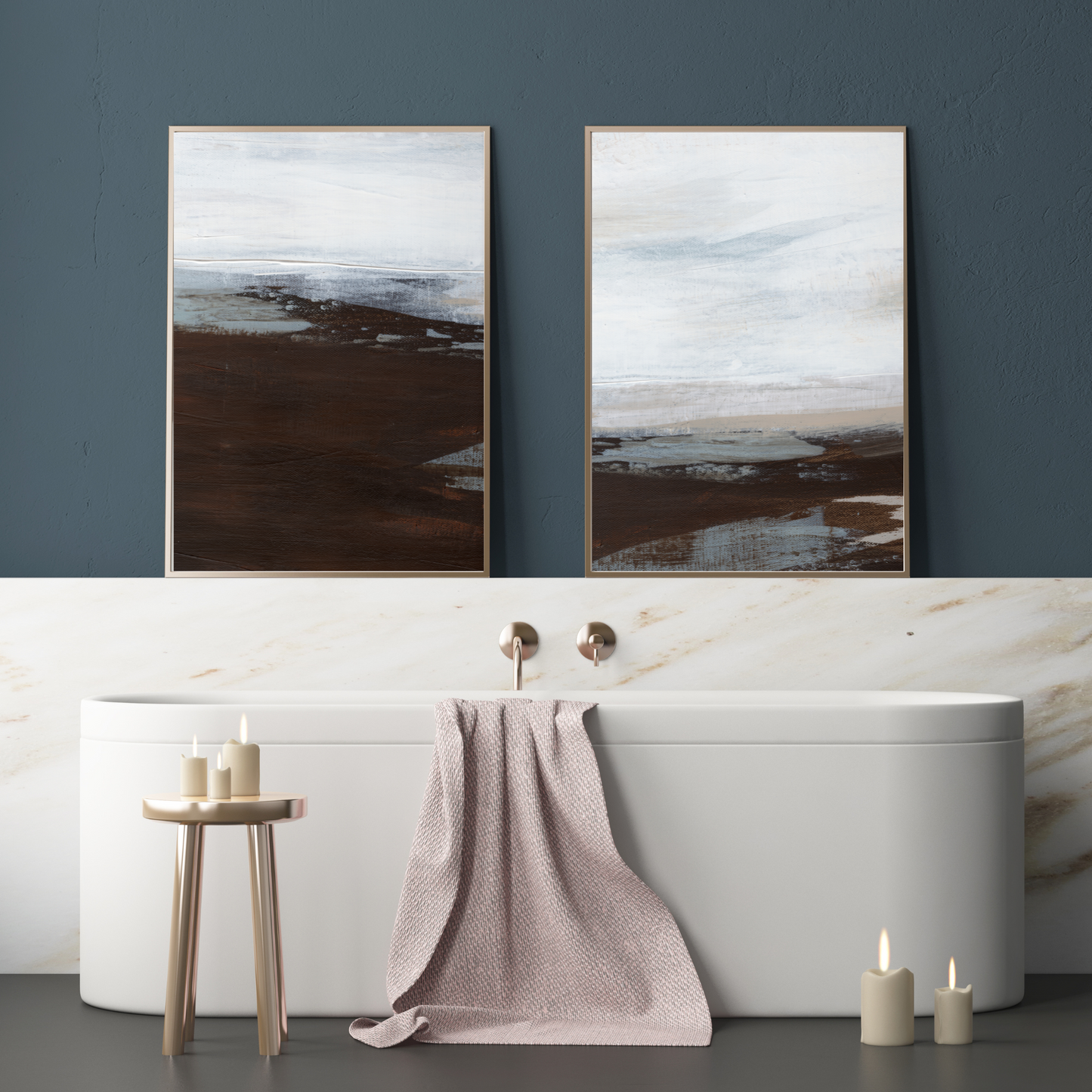Ocean Mist Set - 2 Piece Canvas Print