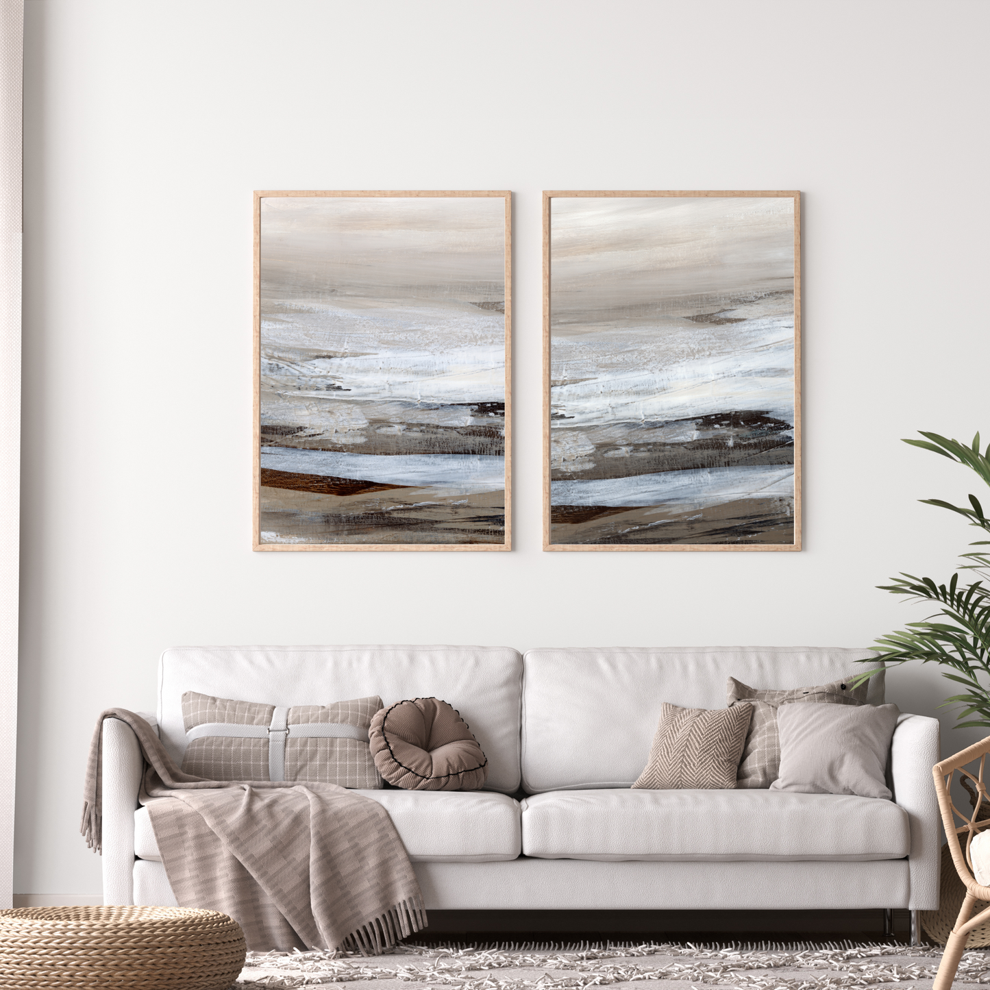 Shorebreaker Set - 2 Piece Canvas Print