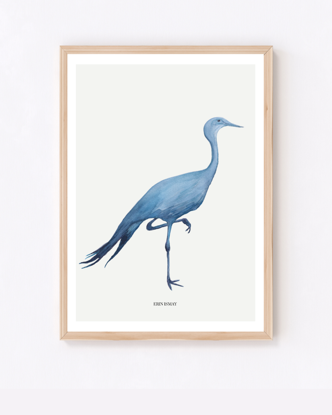Blue Crane Watercolour Print