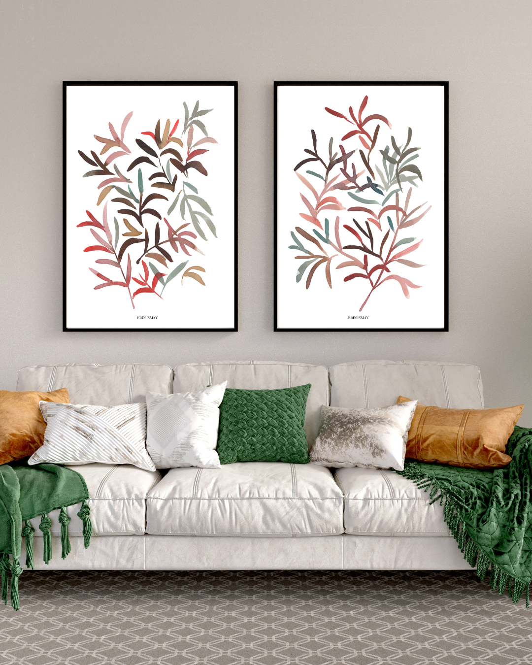 Cape Tapestry Watercolour Print - 2 Piece Set