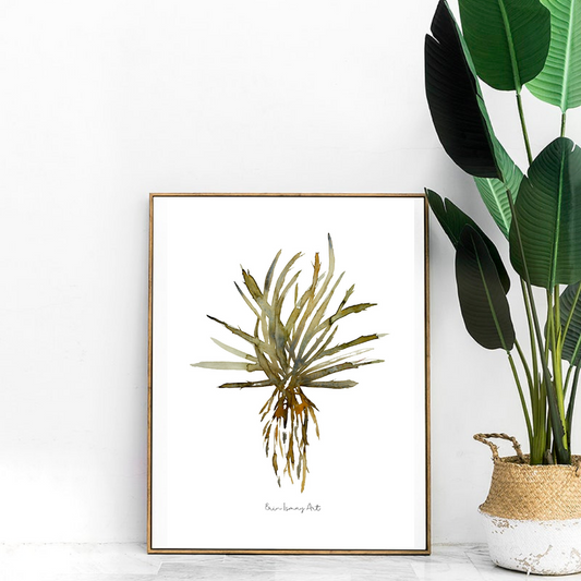 Aloe Vera Watercolour Print