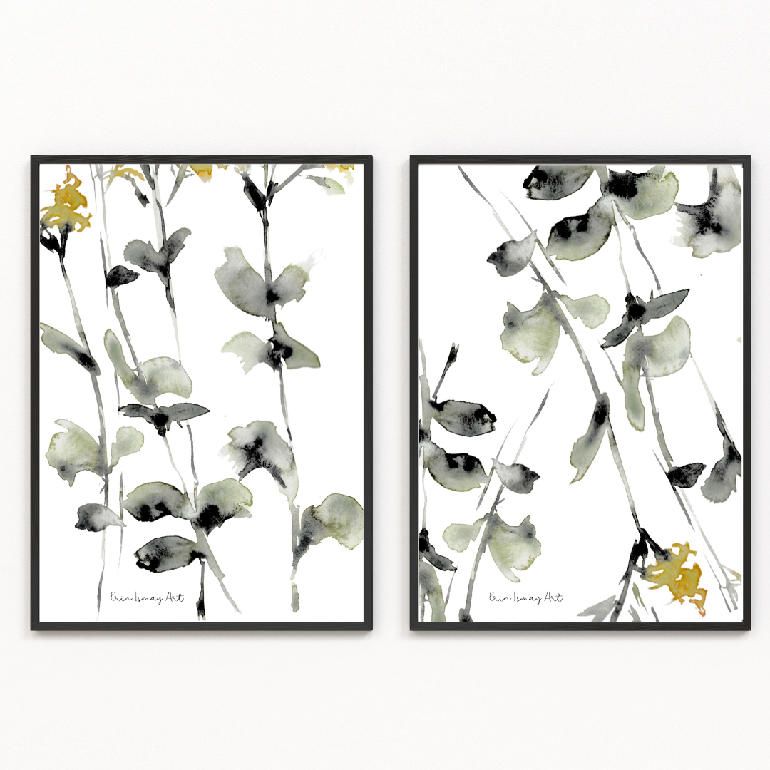Fynbos Abstracts - 2 Piece Set
