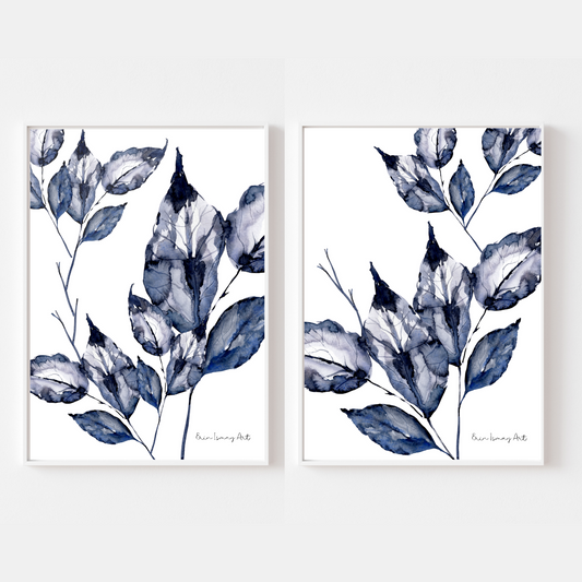 Midnight in Delft Watercolour Print-2 Piece Set