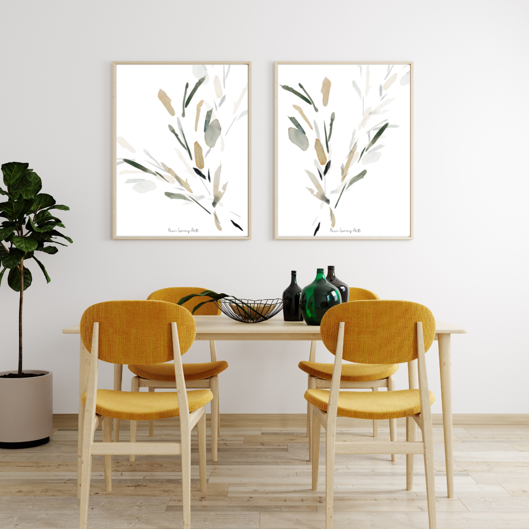 Nostalgia Watercolour Print- 2 Piece Set