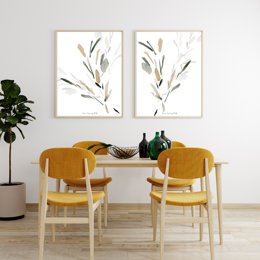 Nostalgia Watercolour Print- 2 Piece Set