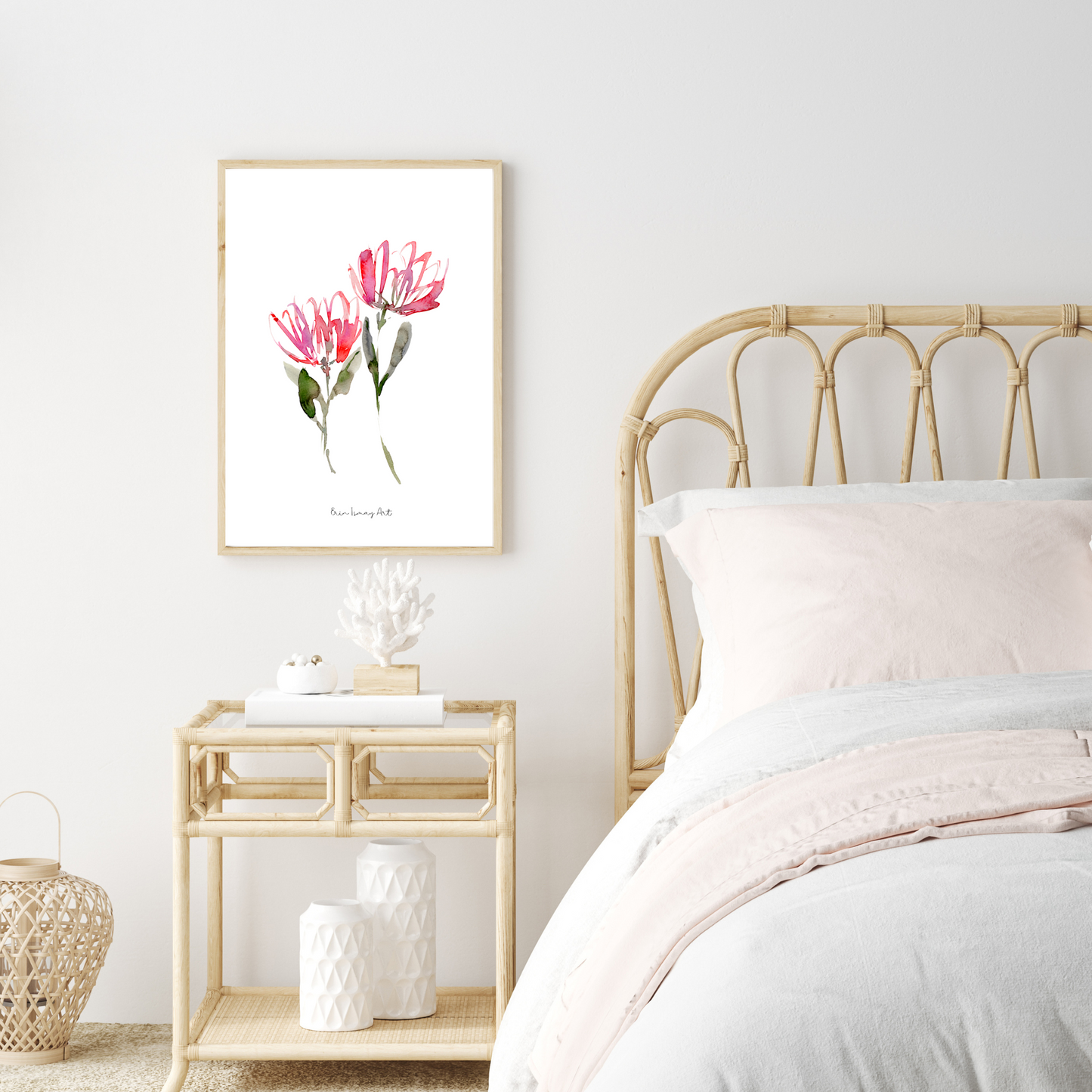 Sweet Proteas Watercolour Print