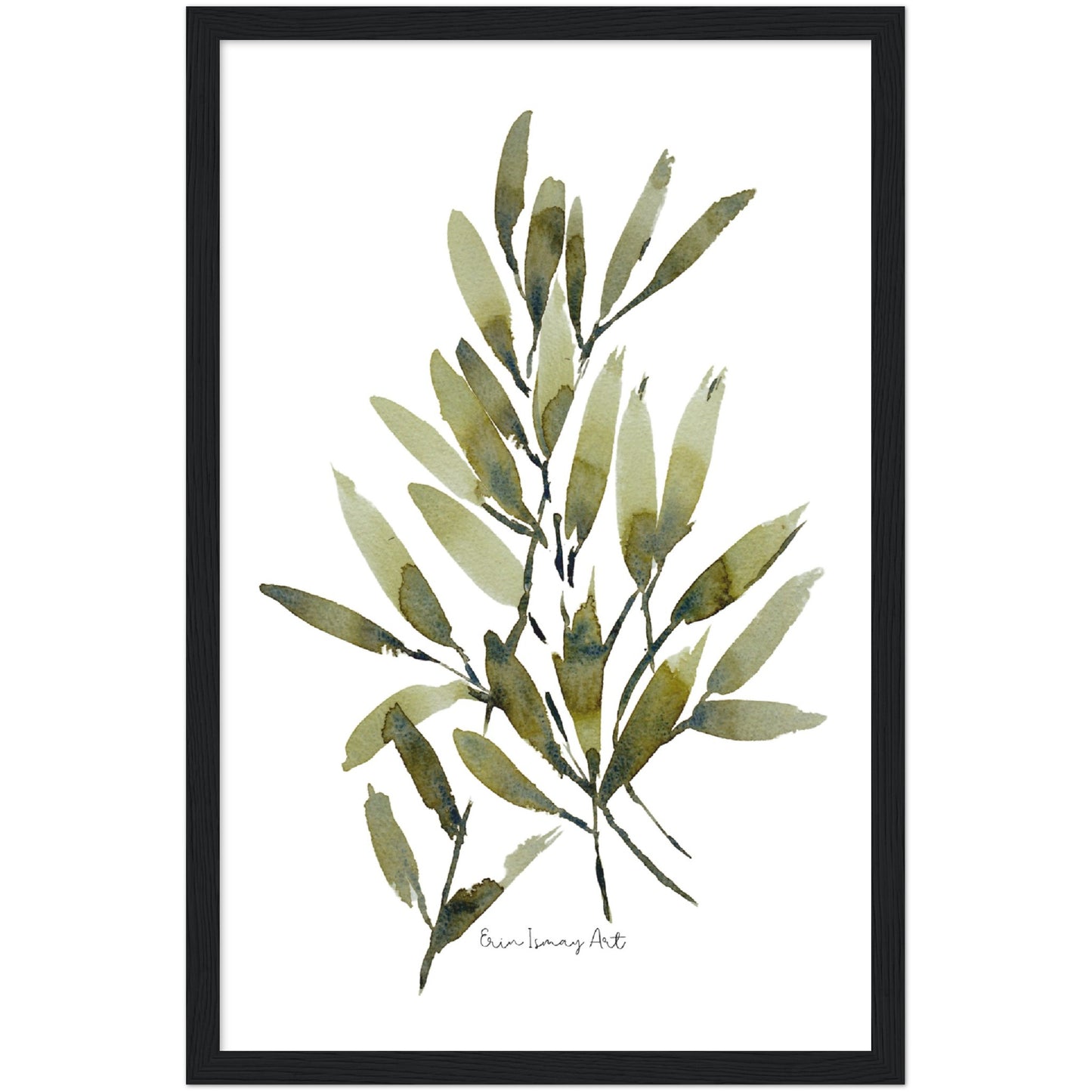 Fresh Greens Watercolour Print