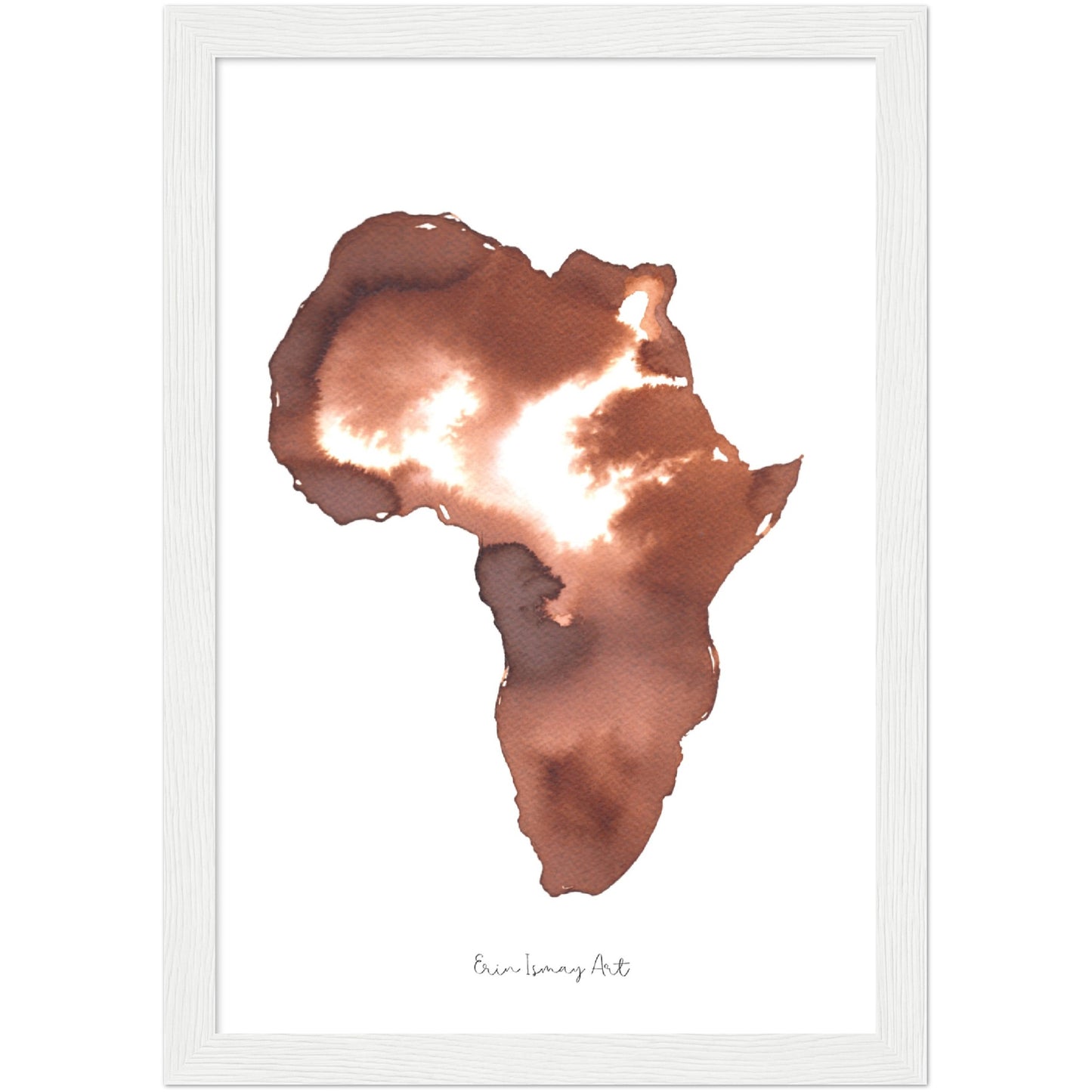 Africa Topaz Watercolour Print