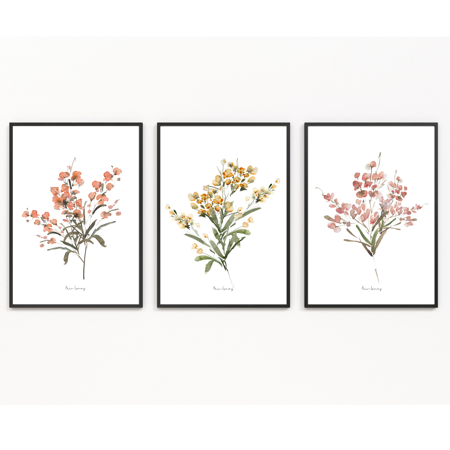 Spring Sensations Watercolour Print -3 Piece Set
