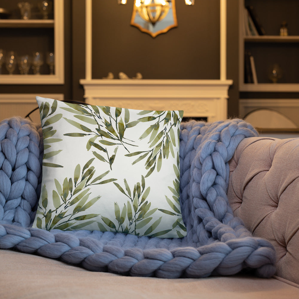 Fresh Greens Throw Cushion