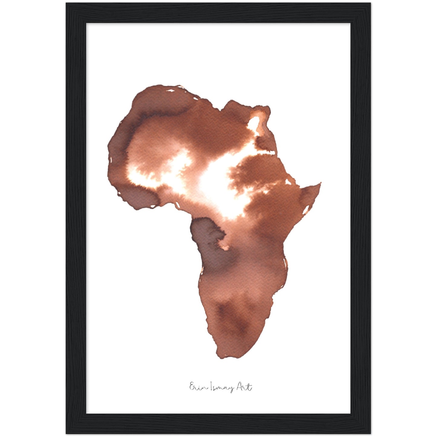 Africa Topaz Watercolour Print