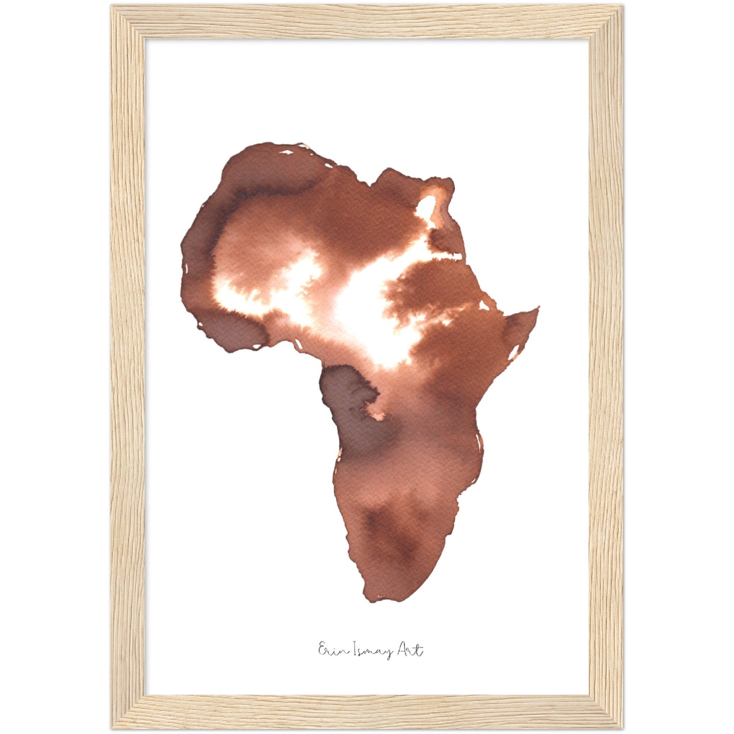 Africa Topaz Watercolour Print